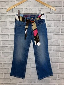NWT GAP KIDS GAPKIDS BELTED STRAIGHT JEANS 5 REGULAR STRETCH ADJUSTABLE WAIST - Picture 1 of 2