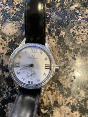 Acturon 63P106 Brussels Diamond Date Silver Tone Women's Watc - Image 1 of 4