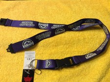 MLB Colorado Rockies Purple Breakaway Lanyard Key chain