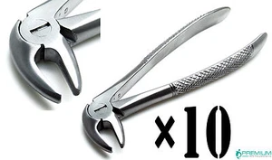 10× Mead Forceps MD3 Dental Extracting Lower Incisors Surgical Instruments - Picture 1 of 3