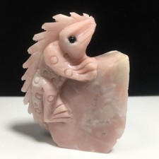 Natural Quartz Powder Australian Treasure SpeCimen,Hand Carved,Lizard HealingJk6