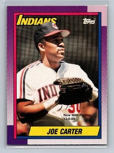 1990 O-Pee-Chee Joe Carter #580 - Cleveland Indians - Canadian/French - Picture 1 of 2