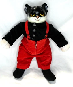 Vintage Hand Painted Porcelain Head Cat Doll - Picture 1 of 3