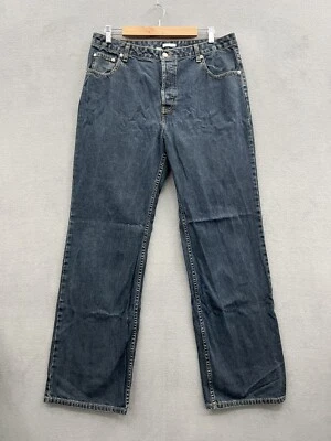 Pantalones de mezclilla halógenos para mujer 14 XL azul lavado oscuro 100 % algodón Foto 1 de 4