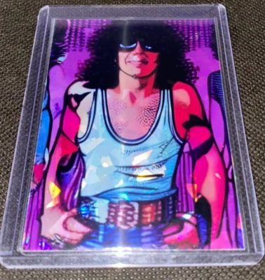 Tarjeta coleccionable Ratt Stephen Pearcy Holofoil refractor prizmático personalizado Foto 1 de 4