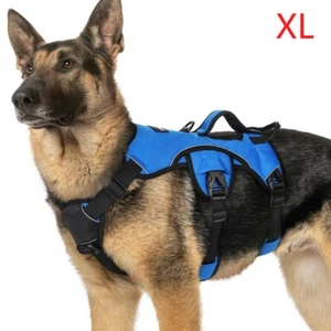 rabbitgoo Escape Proof Pet Dog Harness with Lift Handle Adjustable Vest Blue XL - Picture 1 of 9