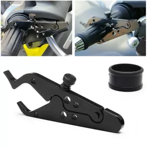 Motorcycle Cruise Control Throttle Lock Assist Retainer Aluminum Universal - Foto 1 di 9