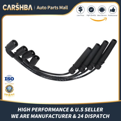 high 4*Spark Plug Wire Set for Chevrolet Aveo 04-08 Aveo5 Pontiac Daewoo L4 1.6L Foto 1 de 4