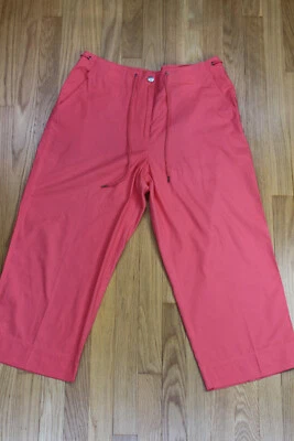 SAG HARBOR SPORT ЖЕНЩИН КАПРИ БРЮКИ КОРАЛЛ РАЗМЕР 12 - Изображение 1 из 4