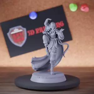 Elf Monk Miniature Temple Guardian Mini Dungeons and Dragons Mini DnD 5e TTRPG - Picture 1 of 8