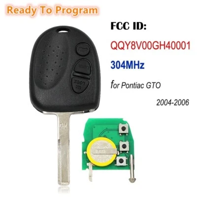 for Pontiac GTO 2004 2005 2006 Remote Key Fob QQY8V00GH40001 92123129 304MHz Foto 1 de 4