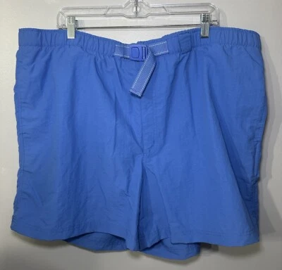 Land's End Mens Blue XXL Swim Suit Trunks NWT Pockets Belt Waterproof Wallet - Image 1 of 4