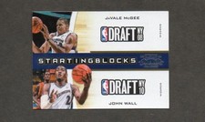 JaVale McGee & John Wall 2010-11 Playoff Contenders Patches Starting Blocks #9