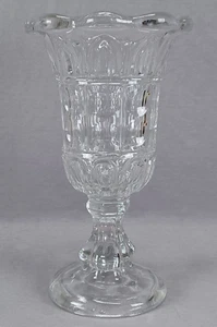 EAPG Punty & Gothic Arch Pattern Flint Glass Celery Vase Circa 1860s A - Picture 1 of 12