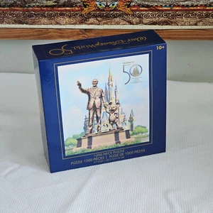 Walt Disney World 50° Anniversario Walt & Mickey 1000 pz Puzzle 27x30 Nuovo con etichette - Foto 1 di 3