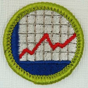 American Business Current Plastic Back Merit Badge [MB-100] - Picture 1 of 1
