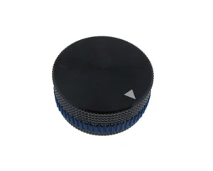 HQ 6mm Hole Dia Aluminum Solid Knob Cap for Flatted Rotary Potentiomete - Blue - Picture 1 of 1