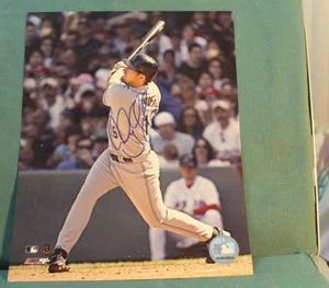 HUFF, AUBREY  2000--2006.  TAMPA BAY RAYS   SIGNED BASEBALL PHOTO - Picture 1 of 1