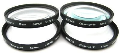 Zeikos 72mm High Quality 4pc HD Macro Close Up Filter Set +1+2+4 +10  Japan  - Image 1 of 2