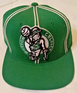 Mitchell & Ness Boston Celtics NBA Snapback Sombrero Verde Blanco Logo Grande 2012 F03E - Imagen 1 de 9