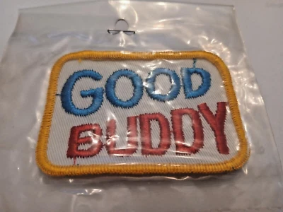 EMBROIDERED GOOD BUDDY PATCH 2 INCHES BY 3 INCHES PACK OF ONE - Image 1 of 2