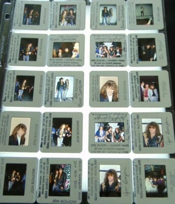 Lote de diapositivas originales de 20 35 mm Jon Bon Jovi y alguna banda DE COLECCIÓN # 4 Foto 1 de 4