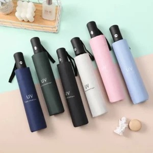 Automatic Umbrella Anti-UV Sun/Rain Windproof 3 Folding Compact Umbrella - Picture 1 of 25
