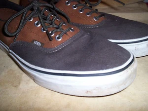 Vans Auténticos Zapatos de Skate Clásicos Lona Marrón y Oliva Para Hombres 12M Informales Oxfords  - Imagen 1 de 8