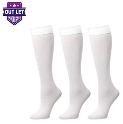 3-12 Pares Mujer Pantalón Calcetines Elásticos Hasta la Rodilla Suave Fino Material Talla 9-11 Foto 1 de 4