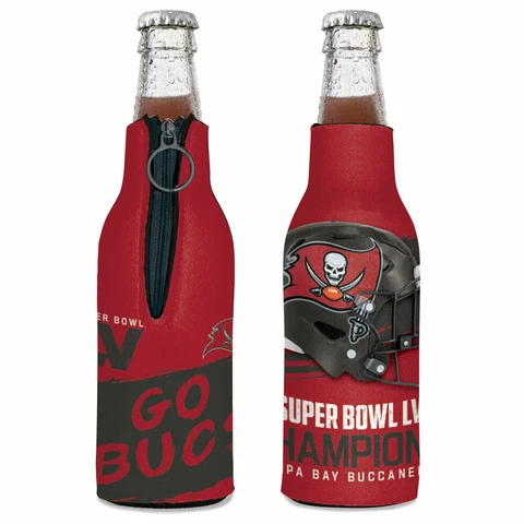 TAMPA BAY BUCCANEERS SUPER BOWL LV CHAMPIONS BOTTLE HOLDER COOZIE COOLER Cover