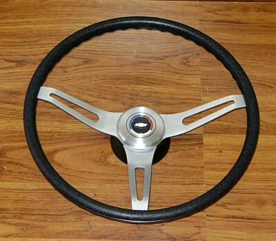 Comfort Grip Steering Wheel Kit Black Cushion 3spoke 67-8 Camaro Chevelle Impala - Image 1 of 4