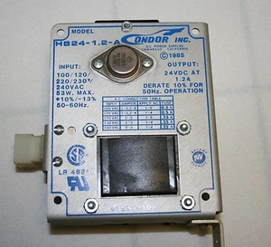 HB24-1.2-A Condor Inc. Alimentatore, 100-240 VAC In, 24 VDC Out, 1,2 A a 60Hz - Foto 1 di 3