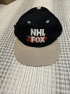 De colección Años 90 Promo Deadstock "NHL On FOX" Hockey Otto Gorra Correa Papá Sombrero - Imagen 1 de 6