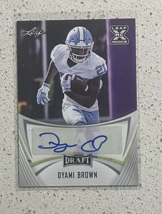 2021 Leaf Draft - Autographs Dyami Brown #BA-DB1 (AU, RC) - Picture 1 of 2