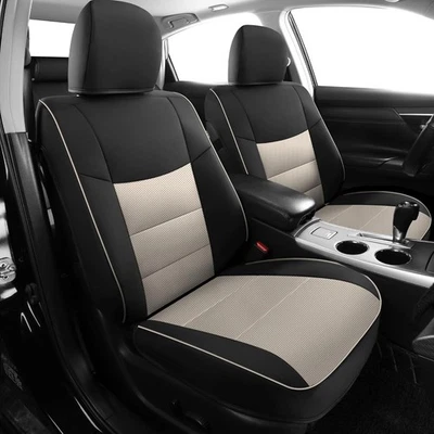 Juego completo de fundas de asiento para Nissan Altima 2013-2018 S/SV/SR/SL, negro-blanco 💺 Foto 1 de 4