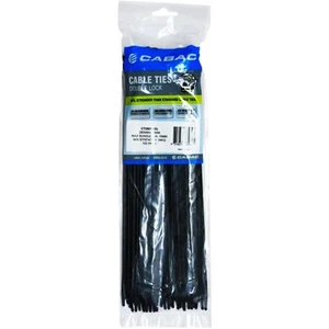 CABAC CT290BKDL 280 X 4.3Mm Double Lock Cable Tie 100Pk Black - Picture 1 of 3