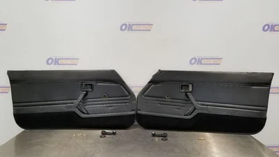 83 MAZDA RX-7 FB INTERIOR DOOR TRIM PANEL FRONT SET LEFT RIGHT BLACK - Image 1 of 4