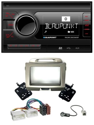 Blaupunkt MP3 Bluetooth DAB 2DIN SD USB Autoradio für Kia Sportage 3 SL 10-15 si - Bild 1 von 4
