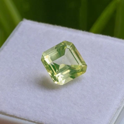 Natural 5.60 Ct Light Green Egyptian Peridot Loose Gemstone For Manifestation - Image 1 of 4