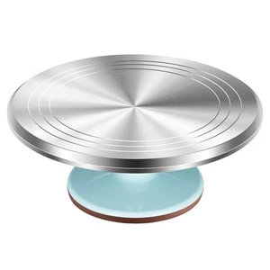 Aluminium Alloy Revolving Cake Stand 12 Inch Rotating Cake Turntable for Cake... - Picture 1 of 6