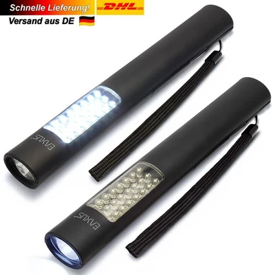 2x Stablampen 24 LED Werkstatt-Arbeitsleuchte KFZ Taschenlampe Handlicht Magnet - Bild 1 von 4