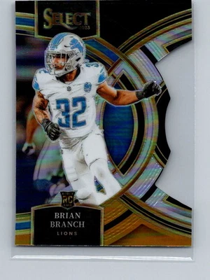 2023 Panini Select #135 Brian Branch Silver Prizms Die Cuts - Image 1 of 2