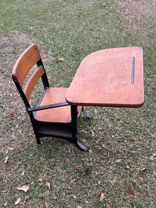 Vintage Antique Kindergarten Kids School Desk/Chair - Picture 1 of 7