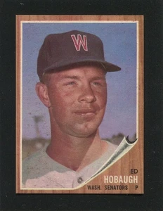 #79 ED HOBAUGH, Senators - 1962 Topps: NM-MT, pack fresh, good gloss 220634e - Picture 1 of 3