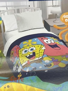 Spongebob Schwammkopf und Patrick Unterwasser Twin/Voll gesteppte Tagesdecke 55 x 75 - Bild 1 von 2