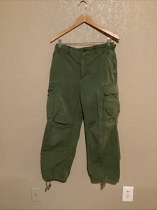Vintage Cargo Hose Rip-Stop Popeline Small Short 29x27 grün OG 107 - Bild 1 von 17