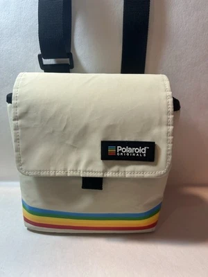 Polaroid Originals Box Camera Bag White Purse Yellow Red Blue Stripe  Retro - Image 1 of 4