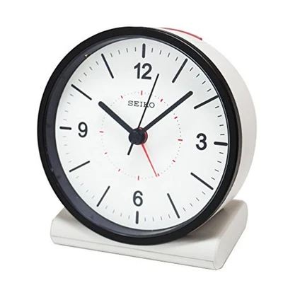 Seiko clock alarm clock analog white KR328W SEIKO F/S w/Tracking# New Japan - Image 1 of 4