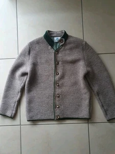 trachten strickjacke Kinder Junge Gr.152 von Isar Trachten, braun grün, wie neu - Bild 1 von 4