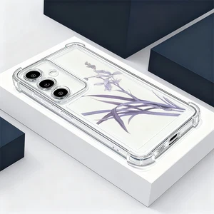 Butterfly Flowers Clear Case For Samsung S25 Edge S24 FE S23 Ultra A17 A56 Cover - Picture 1 of 15